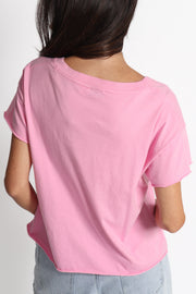 Pink Tara V-Neck T-shirt