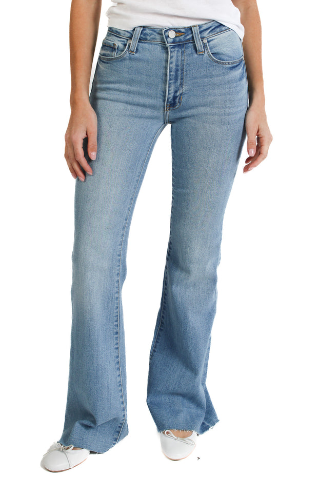 Mid Rise Straight Bootcut Jeans