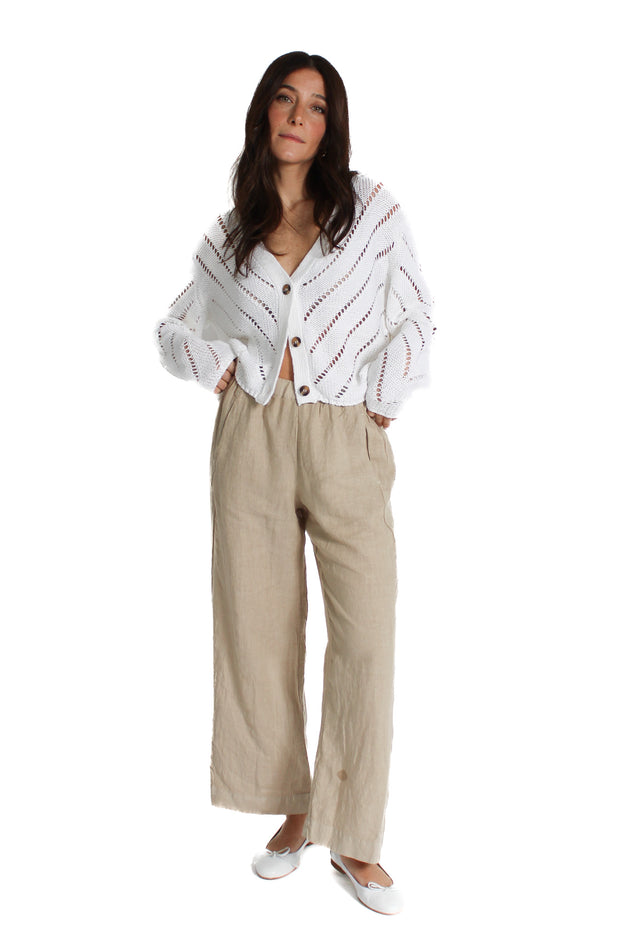 Biscuit Lola Woven Linen Pant
