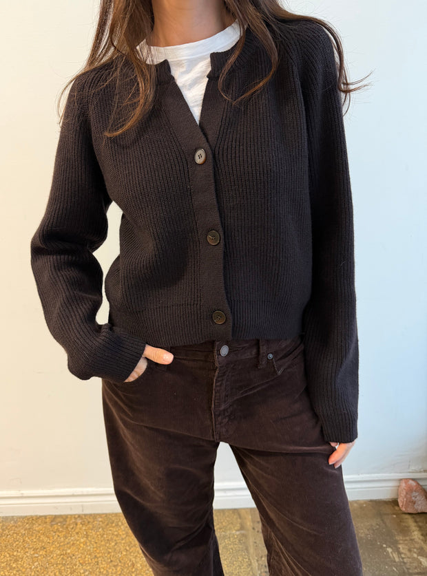 Belle Chocolate Brown Cardigan