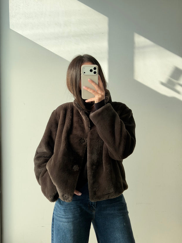 Sheena Espresso Fur Jacket