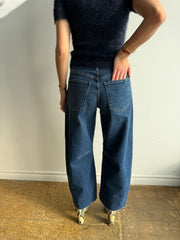 Dark Denim Barrel Jeans