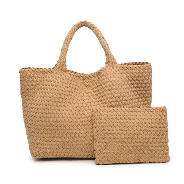 Sky's The Limit Nude Large Tote