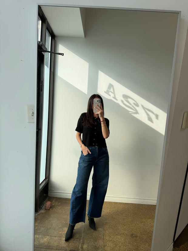 Dark Denim Barrel Jeans