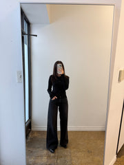 Washed Black Ultra Wide Jean