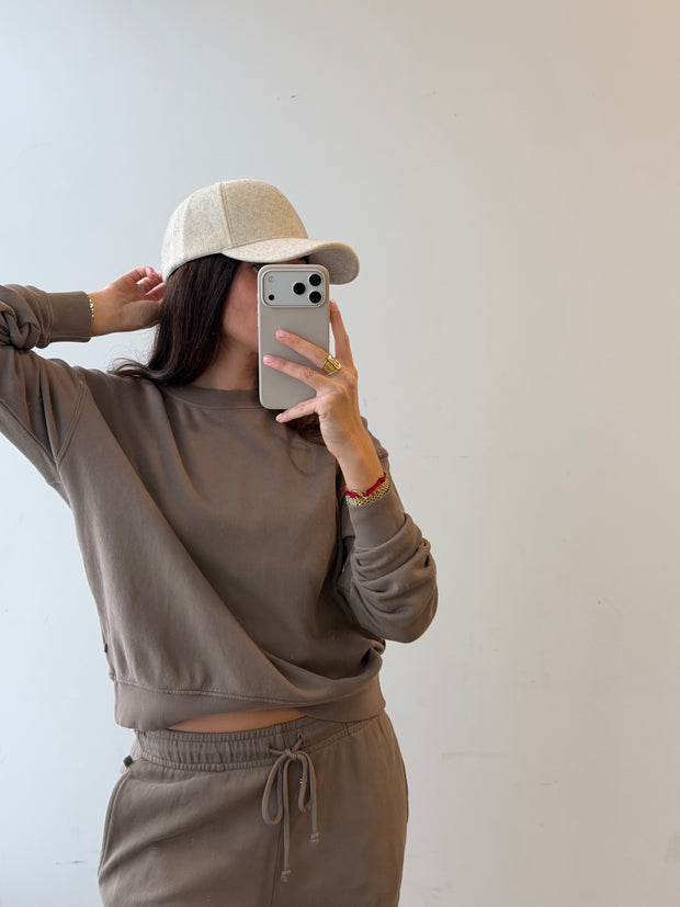 Oat Felt Baseball Hat