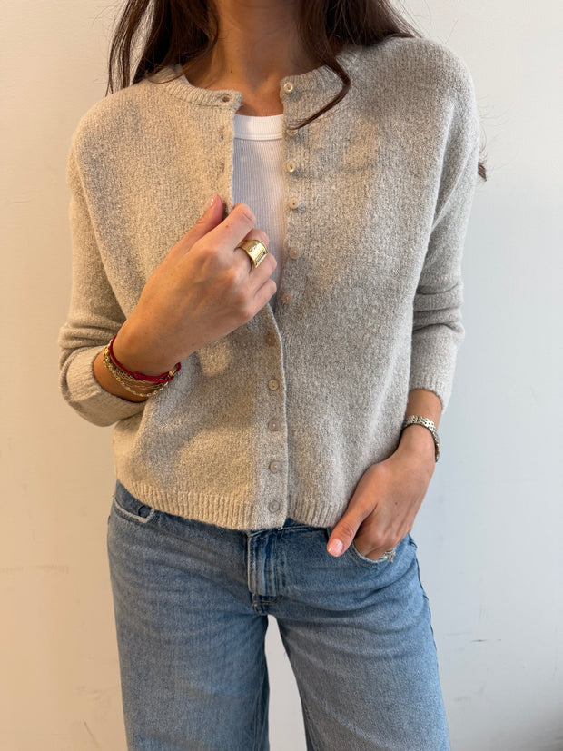 Greige Twist Cardigan