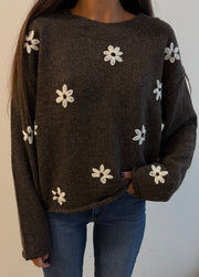 Aiden Daisy Brown Sweater