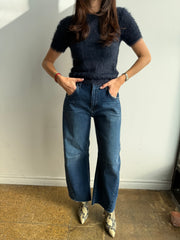 Dark Denim Barrel Jeans