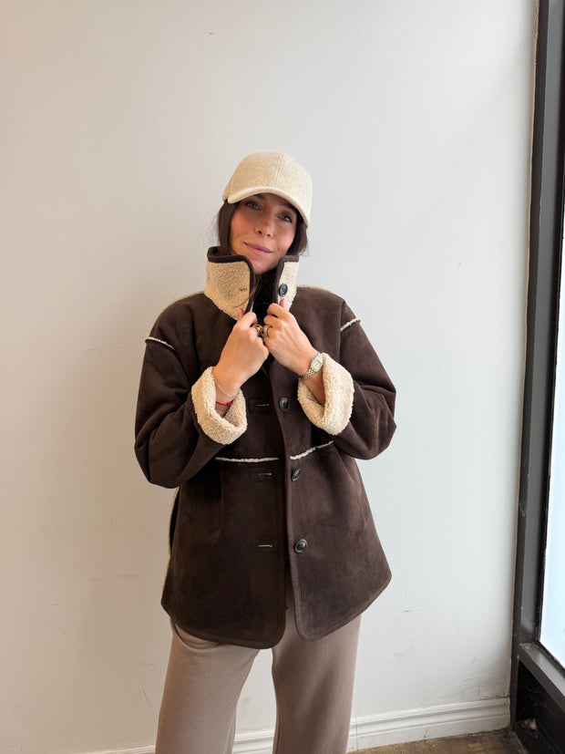 Shona Espresso Sherpa Jacket