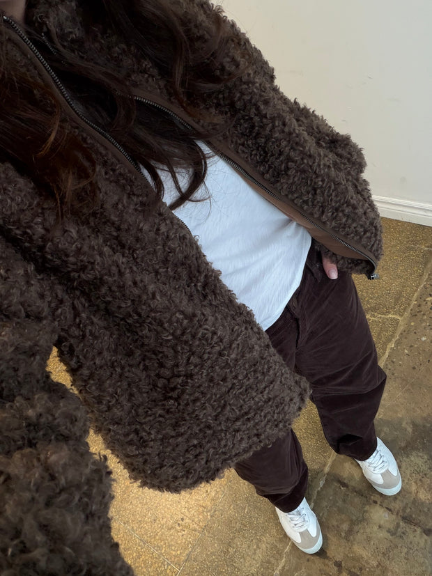 Janna Brown Sherpa Jacket