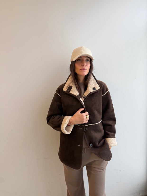 Shona Espresso Sherpa Jacket