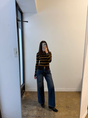 Dark Denim Baggy Wide Leg Jean