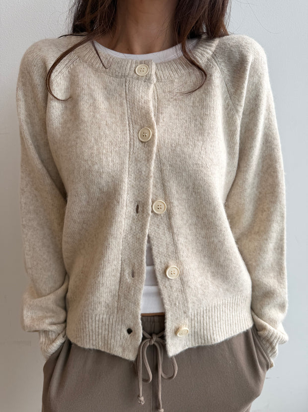 Heidi Oatmeal Cardigan