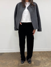 Hilma Black Velvet Pant