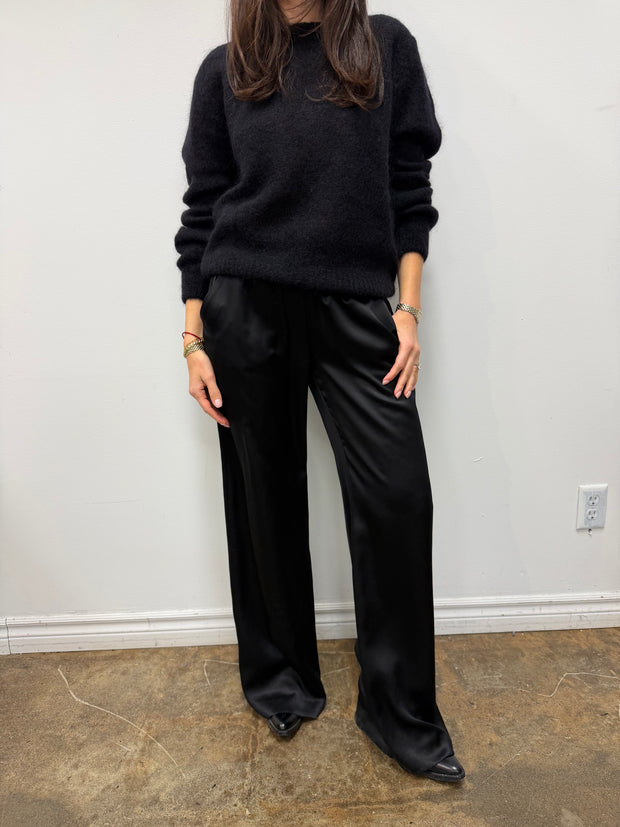 Black Riri Silk Pants