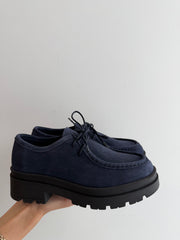 Gill Navy Suede Loafer