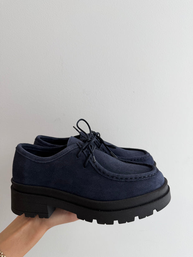 Gill Navy Suede Loafer