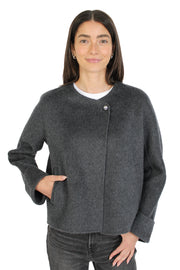 Charcoal Scarf Coat