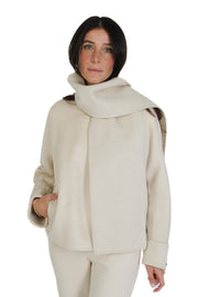 Light Beige Scarf Coat