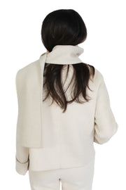Light Beige Scarf Coat
