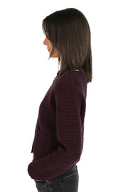 Brenda Burgundy Cardigan