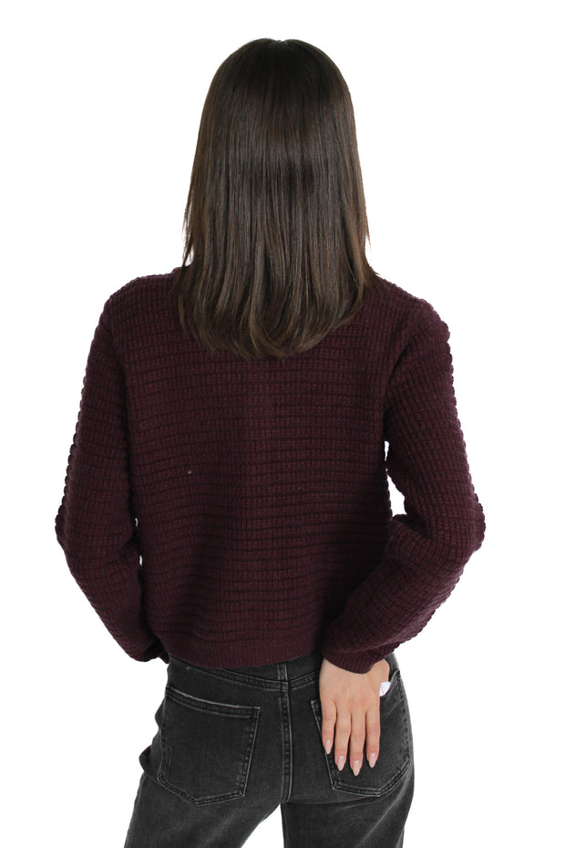 Brenda Burgundy Cardigan