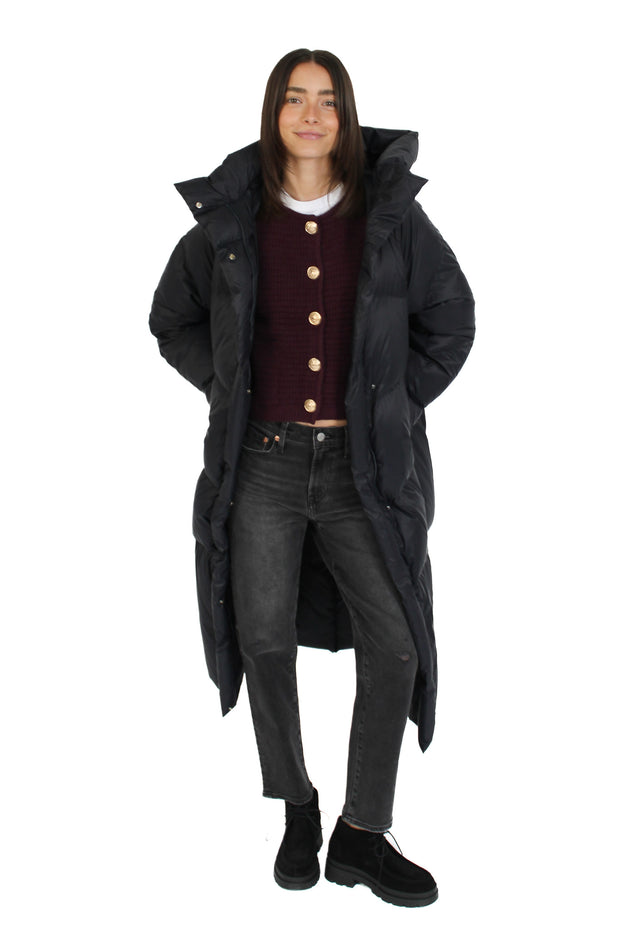 Dark Navy Puffer Coat
