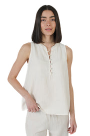 Natural Gauze Top