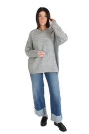 Scissor Cut Cuffed Medium Denim Jean