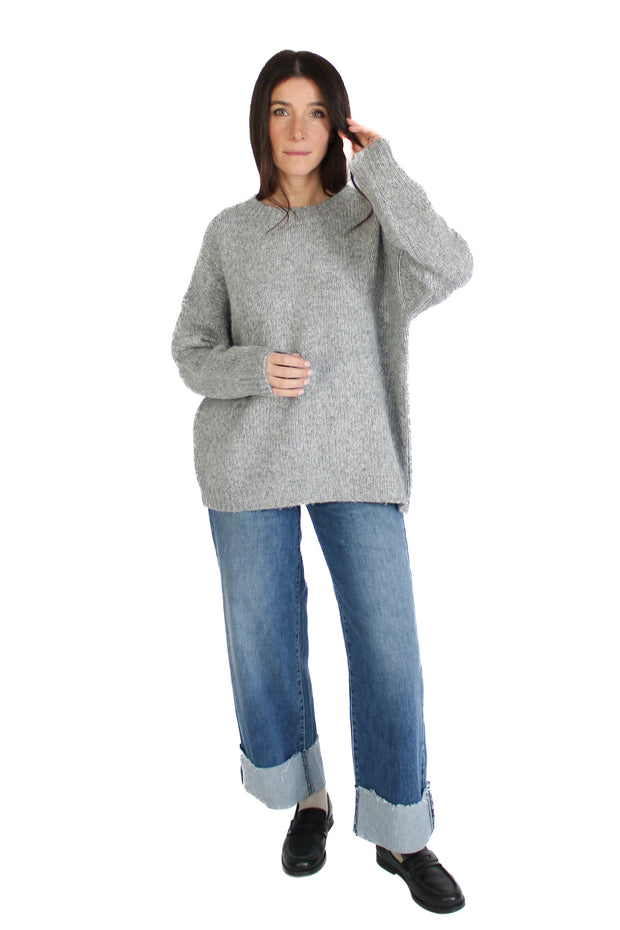 Scissor Cut Cuffed Medium Denim Jean