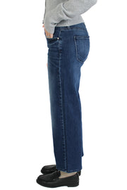 Dark Denim Slim Wide Leg