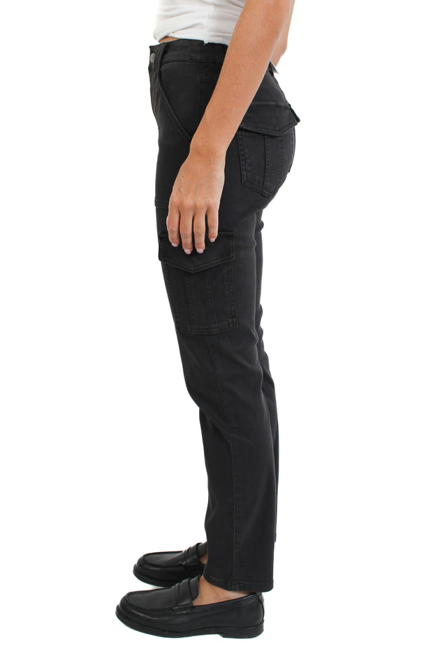 Black Sculpted Hayden Cargo Pant