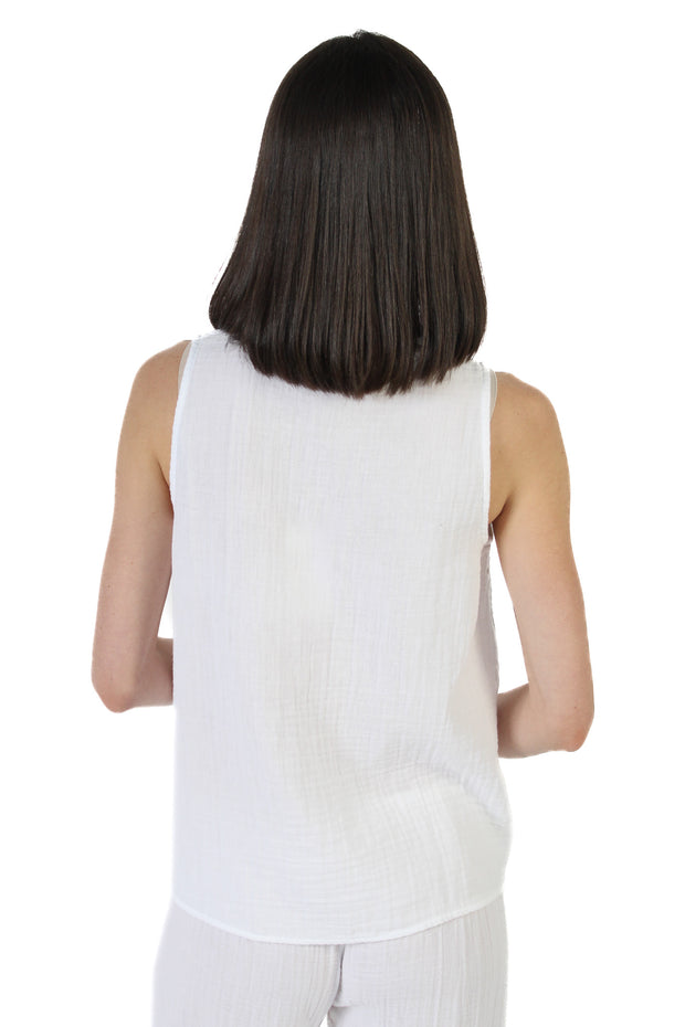 White Gauze Top