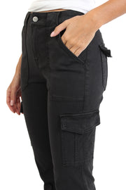 Black Sculpted Hayden Cargo Pant