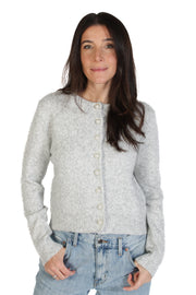 Grey Aisha Pearl Cardigan