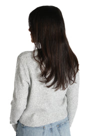 Grey Aisha Pearl Cardigan