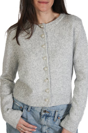 Grey Aisha Pearl Cardigan