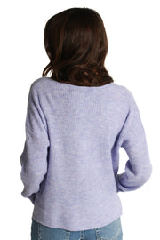 Lilac V-neck Sweater