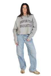 Cropped Collegiate Sweatershirt