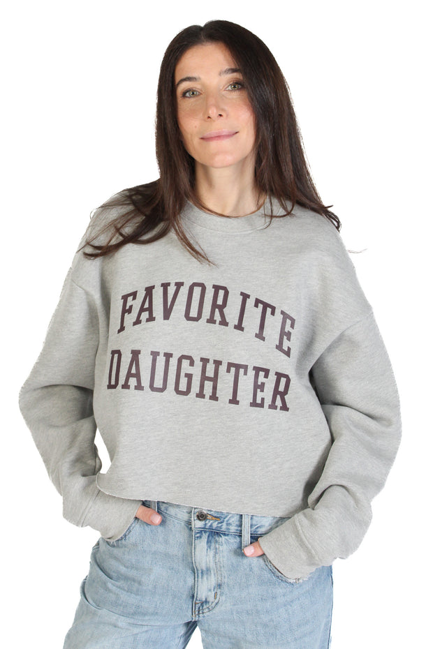Cropped Collegiate Sweatershirt