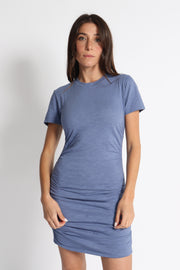 Rina Side Shirred T-shirt Dress