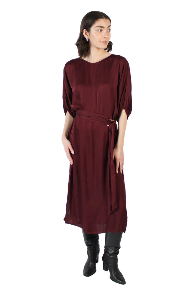 Laurel Wildberry Satin Dress