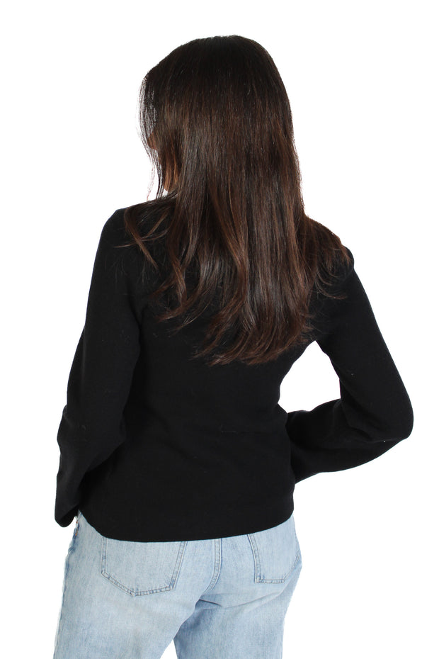 Black Gold Button Cardigan