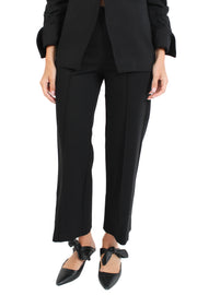 Black Riri Ponte Cropped Pants