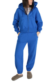 Highland Blue Zip Up