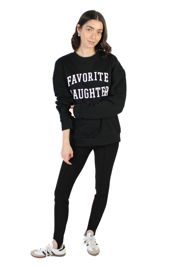 Black Collegiate Sweatshirt