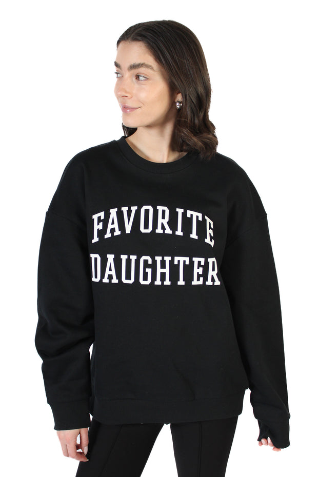 Black Collegiate Sweatshirt