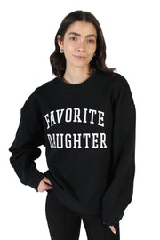 Black Collegiate Sweatshirt