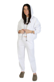 Highland White Zip Up